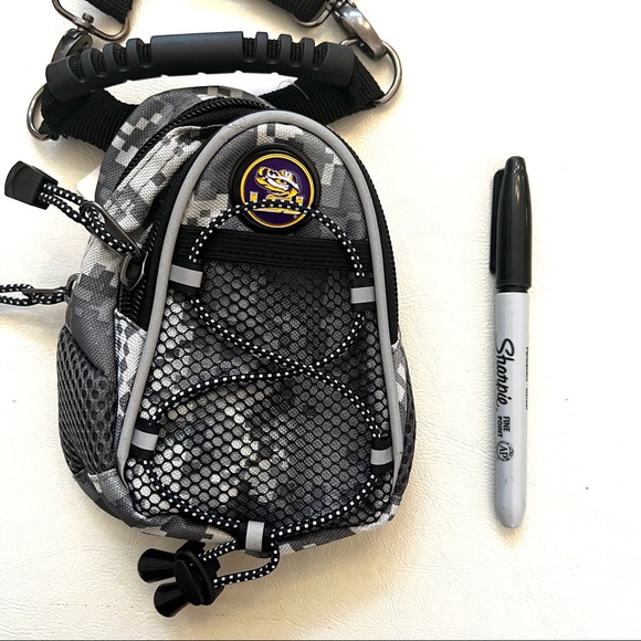 Linkswalker LSU Camo Grey Mini Day Pack NWT B#25 - Picture 2 of 12